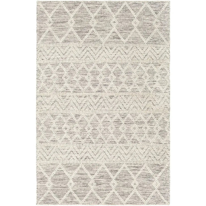 3-ft. x 5-ft. Hand Woven Wool Blend Grey Beige Ivory Persian Style Area Rug by HomePacific