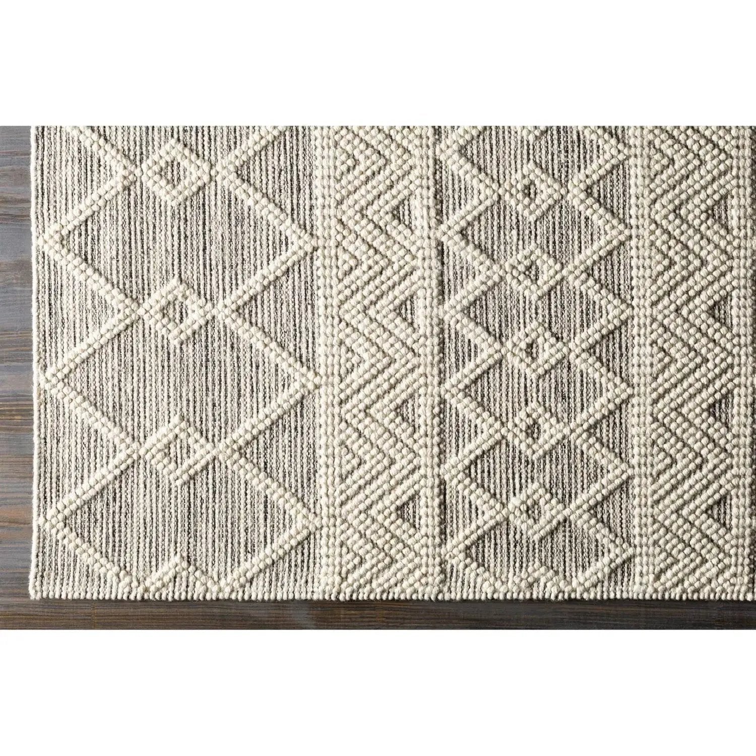 3-ft. x 5-ft. Hand Woven Wool Blend Grey Beige Ivory Persian Style Area Rug by HomePacific