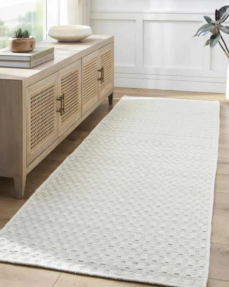 Tevah Siver Wool Rug by Boutique Rugs