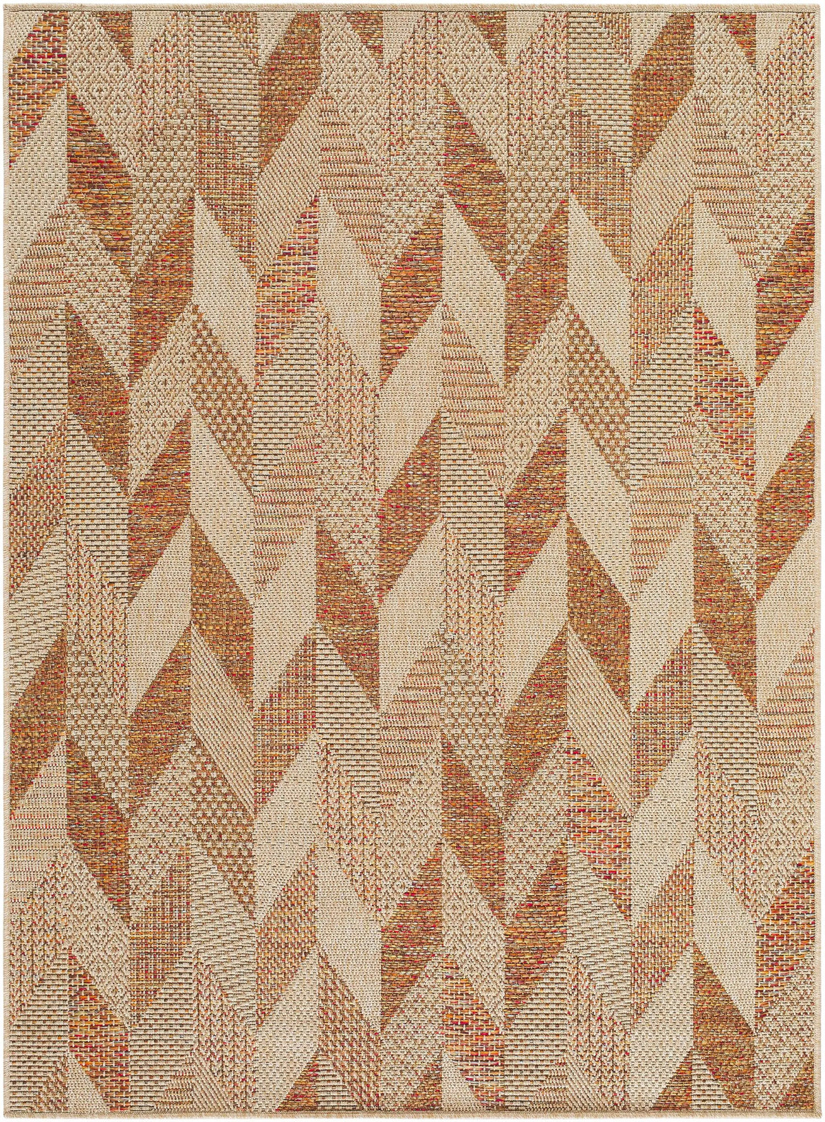 Andrea Burnt Sienna Outdoor Area Rug
