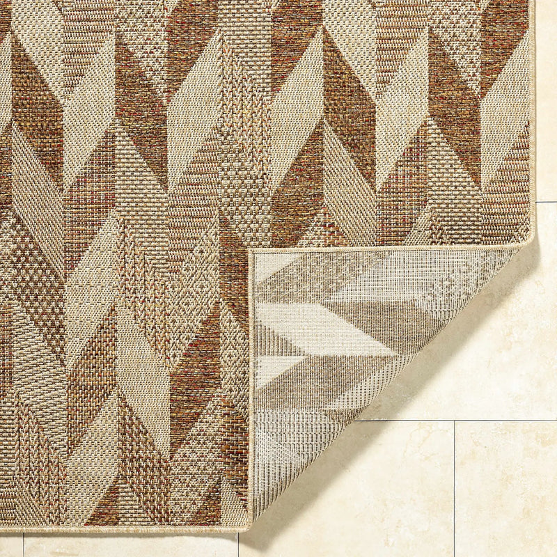 Andrea Burnt Sienna Outdoor Area Rug by Boutique Rugs