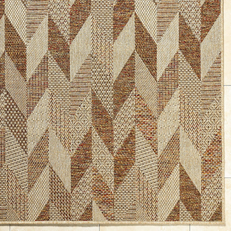 Andrea Burnt Sienna Outdoor Area Rug by Boutique Rugs