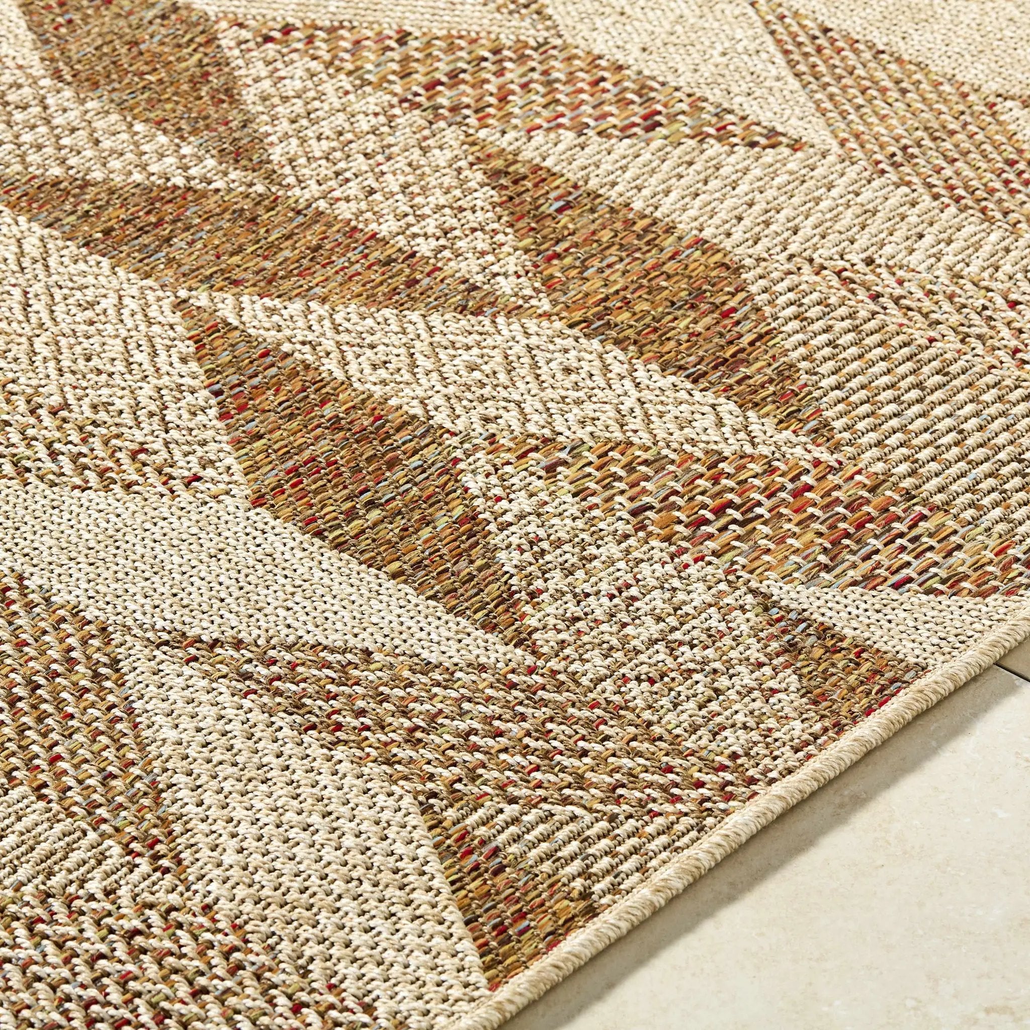 Andrea Burnt Sienna Outdoor Area Rug by Boutique Rugs
