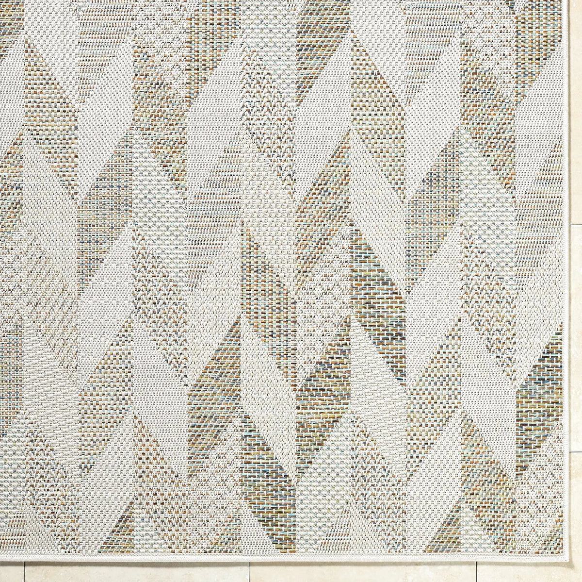 Andrea Ivory Outdoor Area Rug, photo 3 of 7