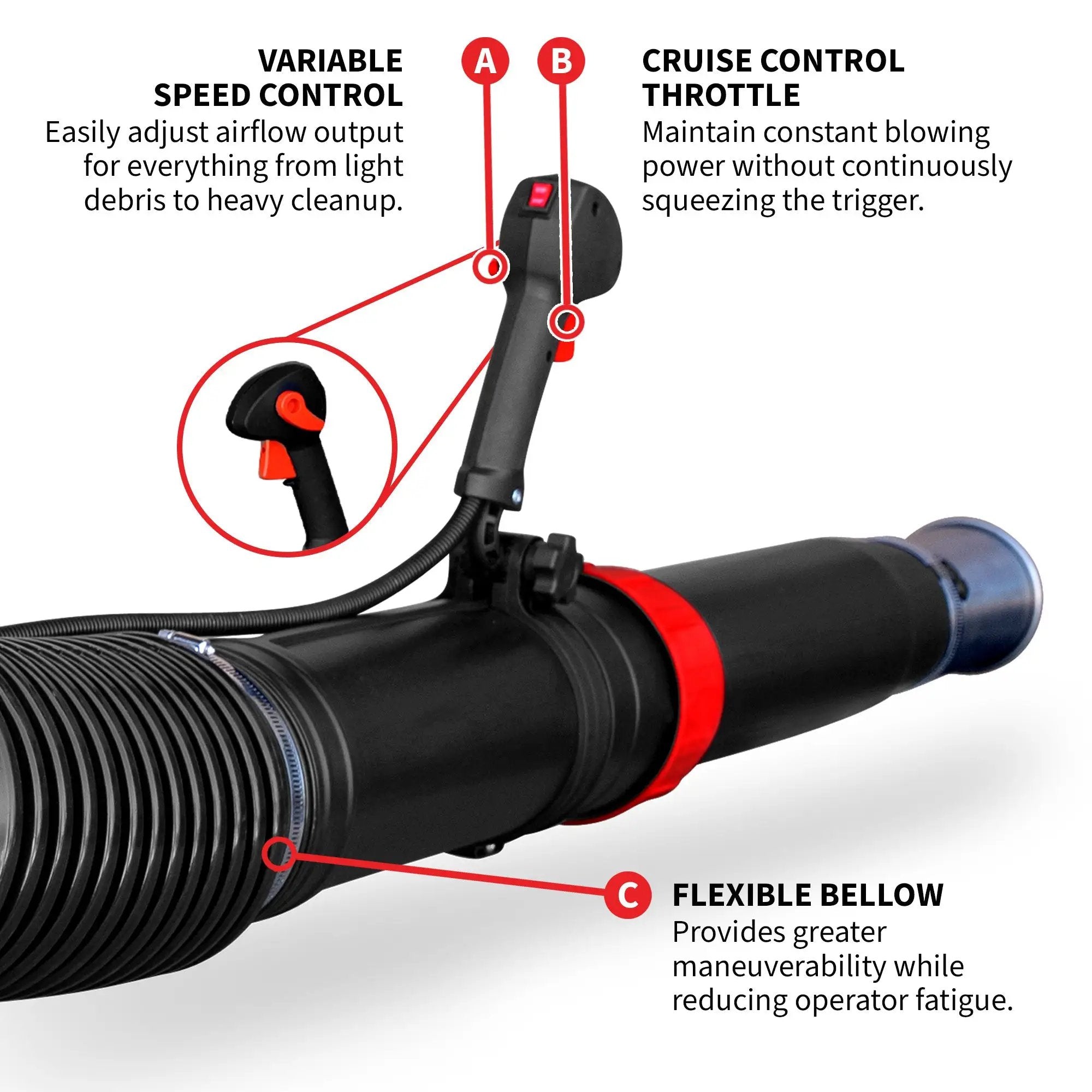 79.9cc Commercial Backpack Leaf Blower 1,272 CFM 222 MPH Lightweight Professional Gas Powered Blower Landscaping Lawn Care Property Maintenance by Tomahawk Power