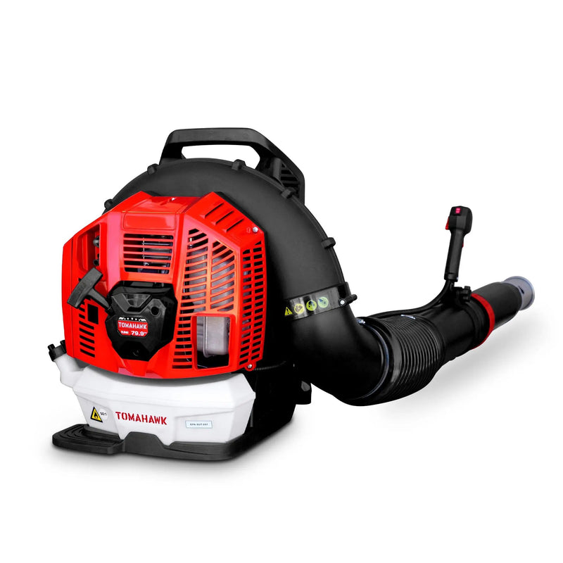79.9cc Commercial Backpack Leaf Blower 1,272 CFM 222 MPH Lightweight Professional Gas Powered Blower Landscaping Lawn Care Property Maintenance by Tomahawk Power