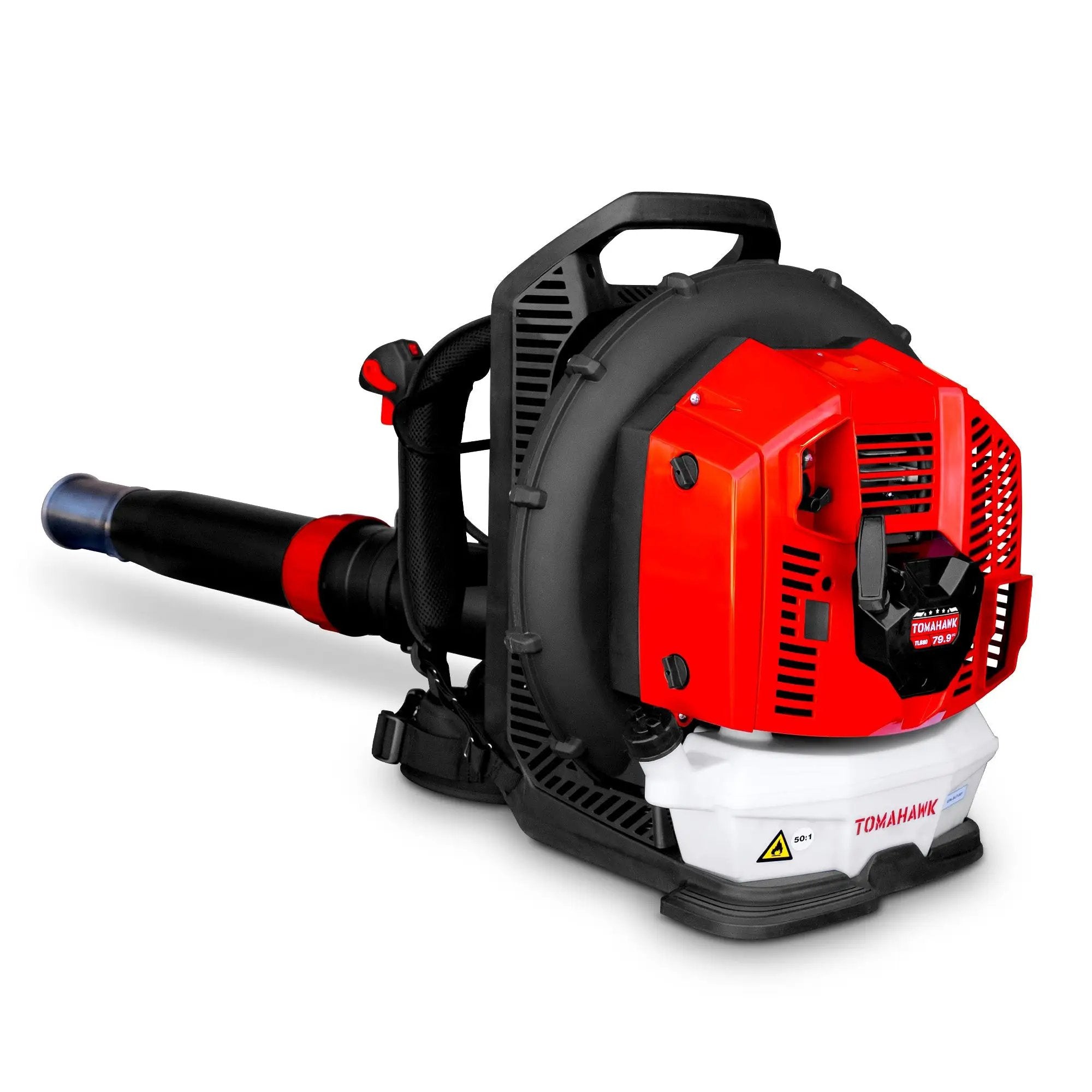 79.9cc Commercial Backpack Leaf Blower 1,272 CFM 222 MPH Lightweight Professional Gas Powered Blower Landscaping Lawn Care Property Maintenance by Tomahawk Power