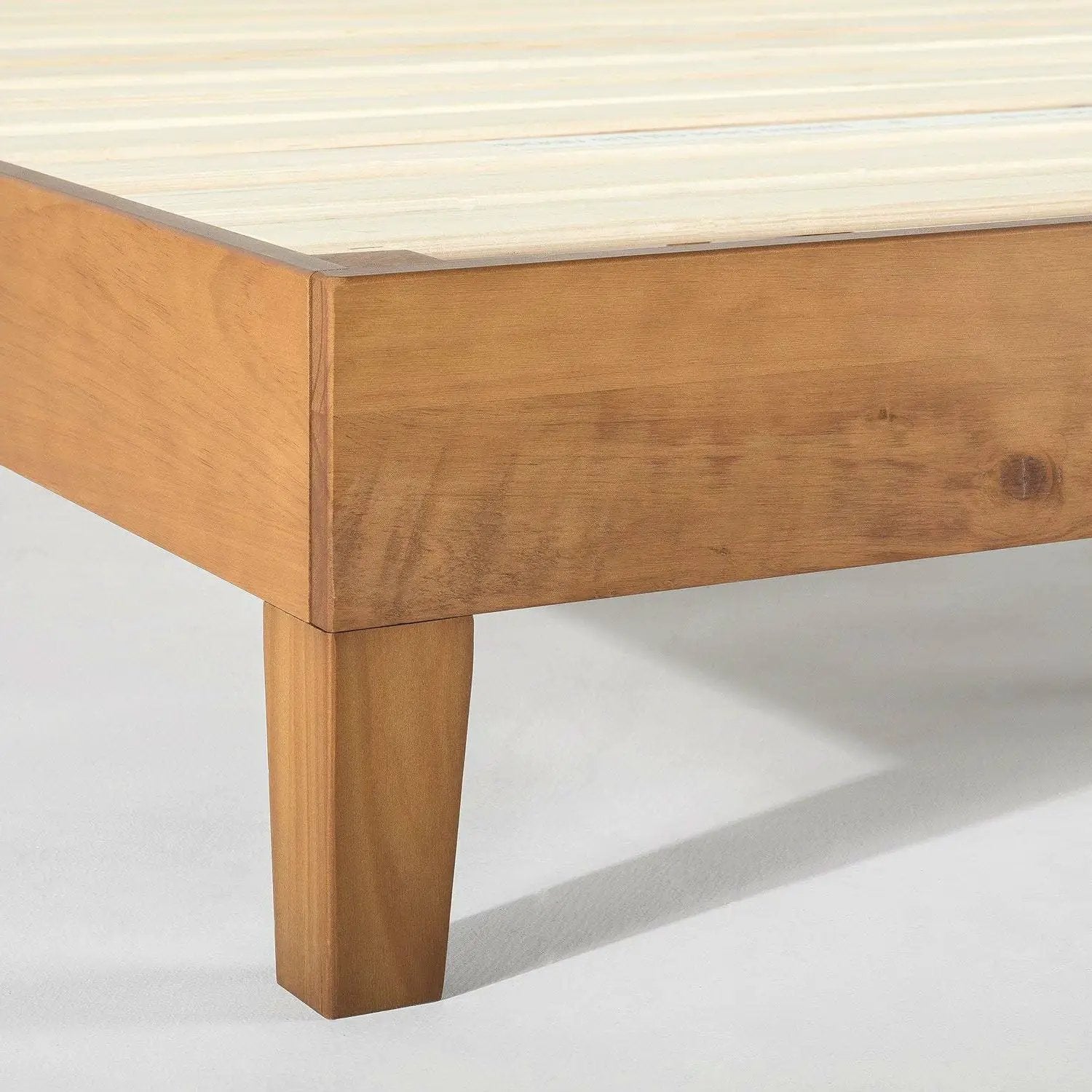 Twin size Modern Solid Wood Platform Bed Frame in Natural by HomePacific