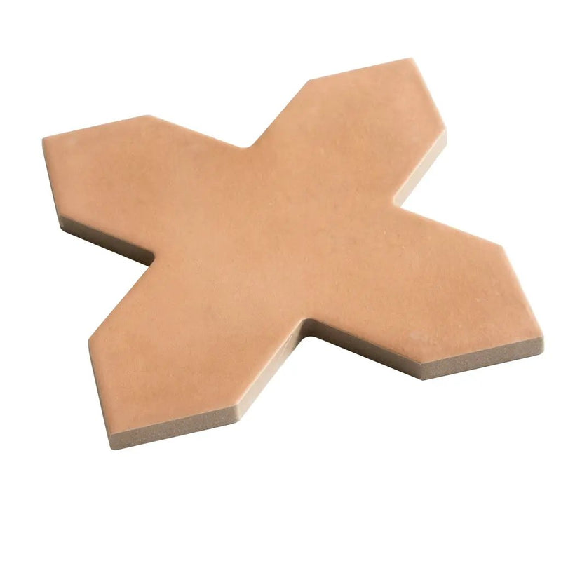 Terracotta 5x5 Matte Cross Porcelain Tile (34 pack, 5.31 sq ft/case) by Apollo Tile