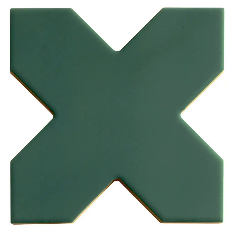 Sage Green 5x5 Matte Cross Porcelain Tile (34 pack, 5.31 sq ft/case) by Apollo Tile