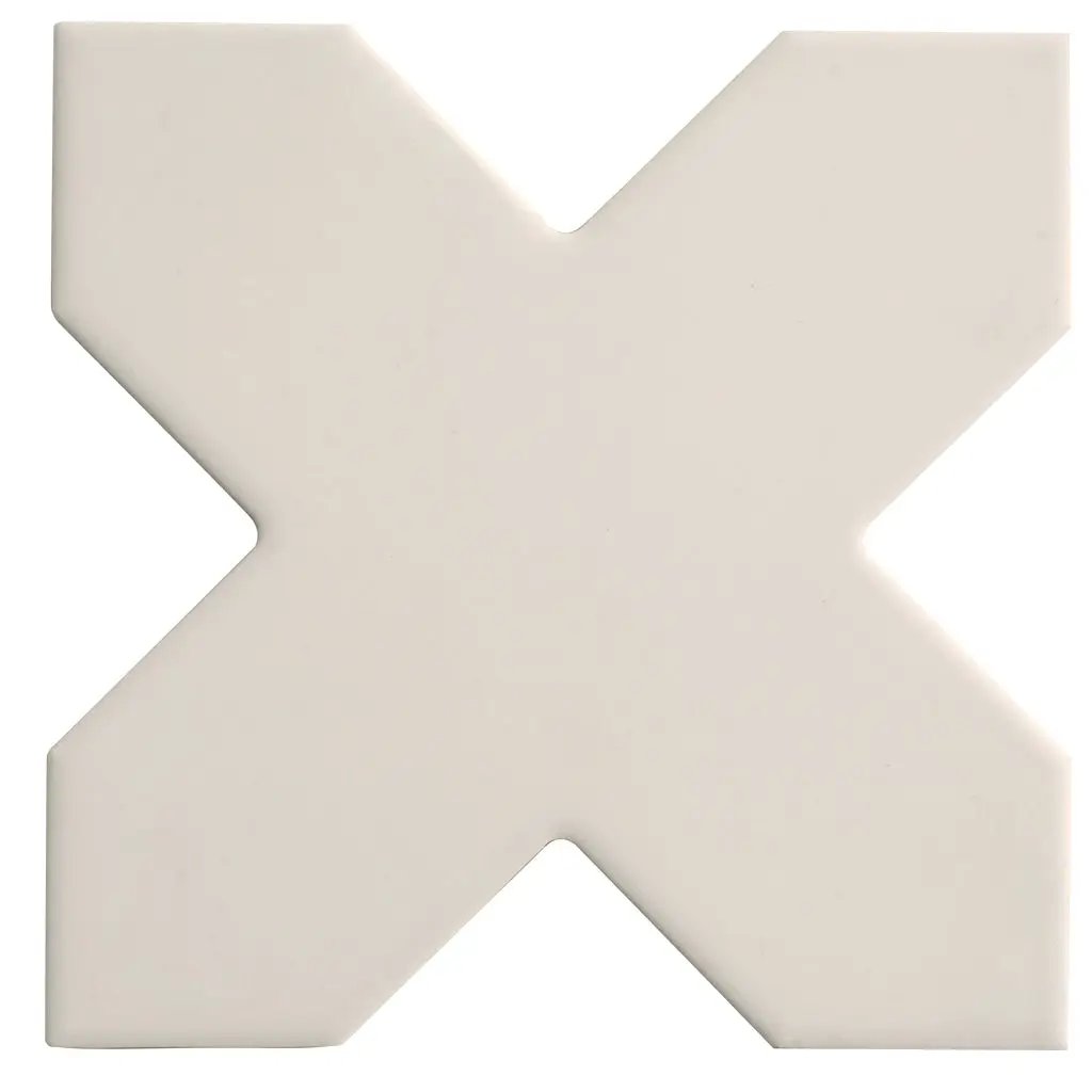 Light Gray 5x5 Matte Cross Porcelain Tile (34 pack, 5.31 sq ft/case) by Apollo Tile