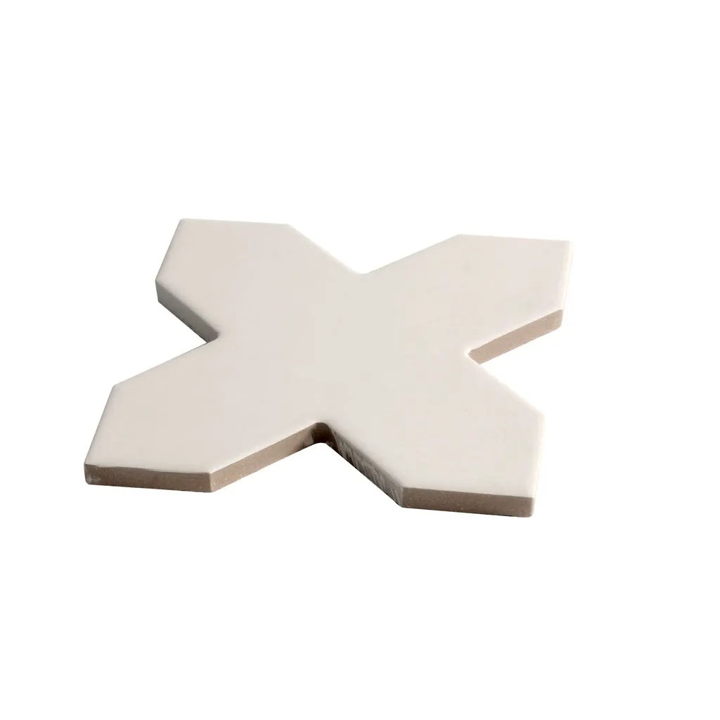 Light Gray 5x5 Matte Cross Porcelain Tile (34 pack, 5.31 sq ft/case) by Apollo Tile