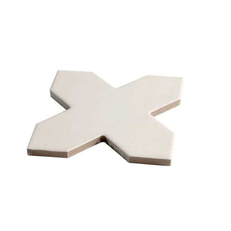 Light Gray 5x5 Matte Cross Porcelain Tile (34 pack, 5.31 sq ft/case) by Apollo Tile
