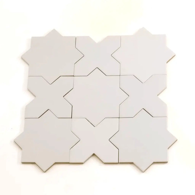 Light Gray 5x5 Matte Cross Porcelain Tile (34 pack, 5.31 sq ft/case) by Apollo Tile