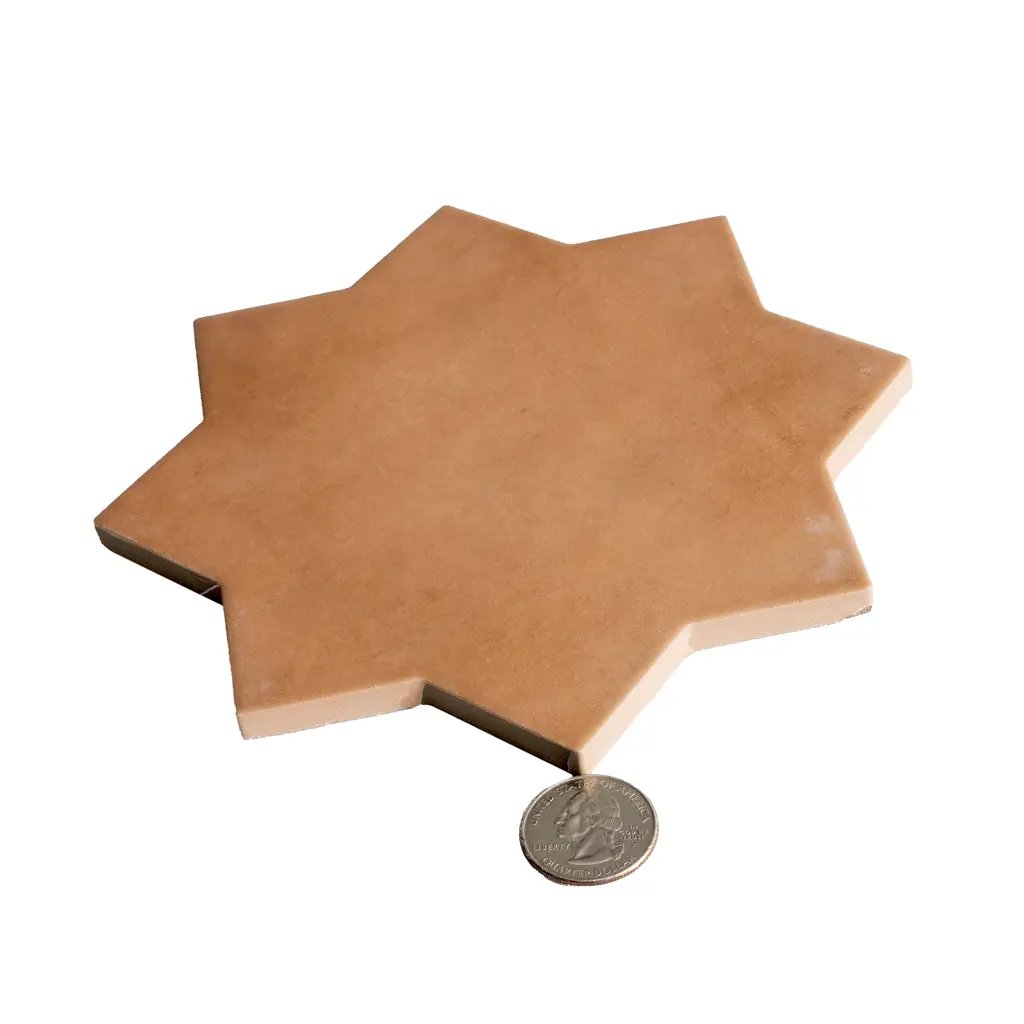 Terracotta 7x7 Matte Star Porcelain Tile (34 pack, 5.31 sq ft/case) by Apollo Tile