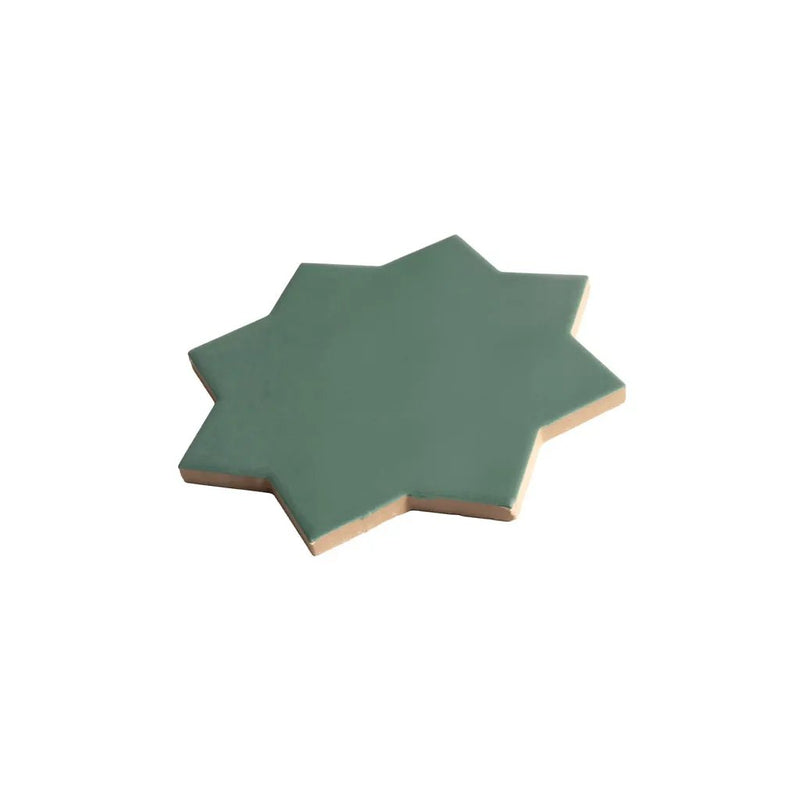 Sage Green 7x7 Matte Star Porcelain Tile (34 pack, 5.31 sq ft/case) by Apollo Tile
