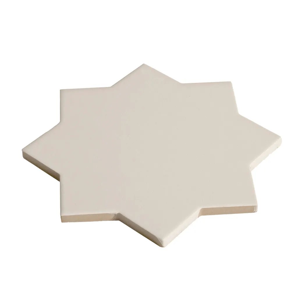 Light Gray 7x7 Matte Star Porcelain Tile (34 pack, 5.31 sq ft/case) by Apollo Tile