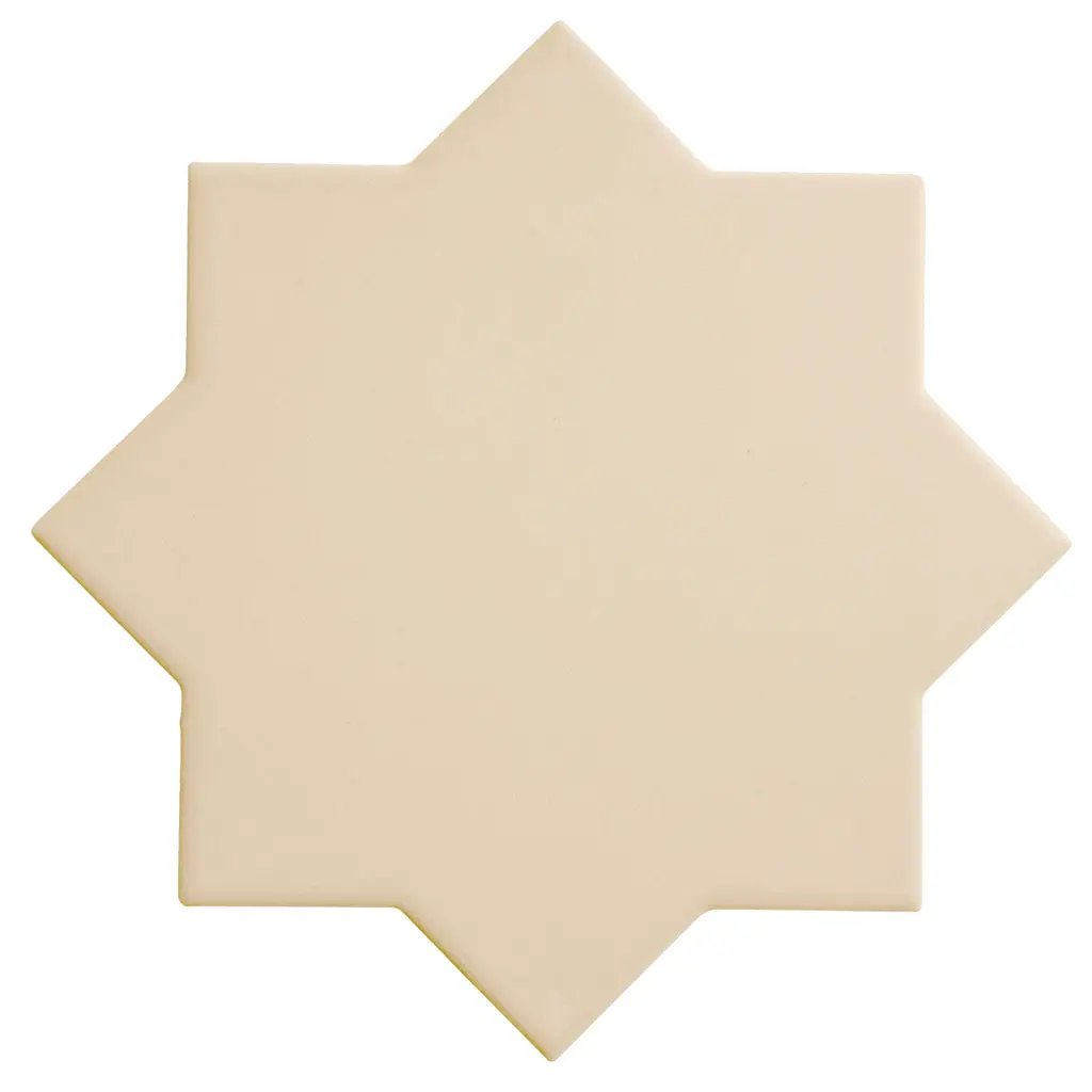 Ecru Taupe 7x7 Matte Star Porcelain Tile (34 pack, 5.31 sq ft/case) by Apollo Tile