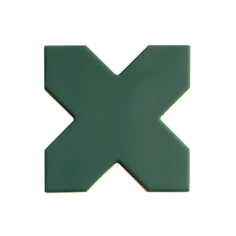 Sage Green 5x5 Matte Cross Porcelain Tile (34 pack, 5.31 sq ft/case) by Apollo Tile