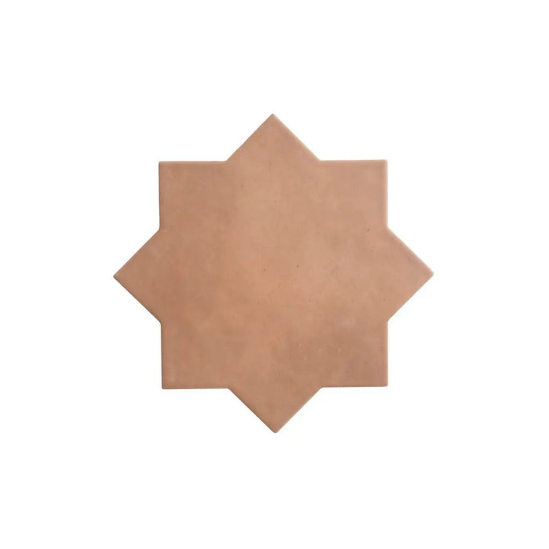 Terracotta 7x7 Matte Star Porcelain Tile (34 pack, 5.31 sq ft/case) by Apollo Tile