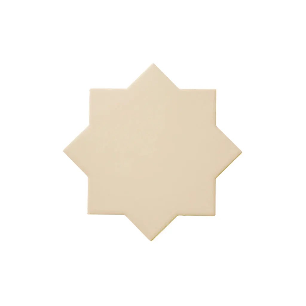 Ecru Taupe 7x7 Matte Star Porcelain Tile (34 pack, 5.31 sq ft/case) by Apollo Tile