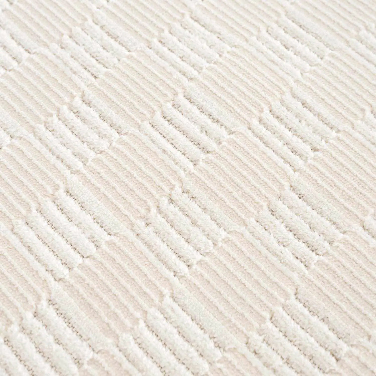 Truls 3D Checkered Washable Rug - Bone, photo 8 of 14