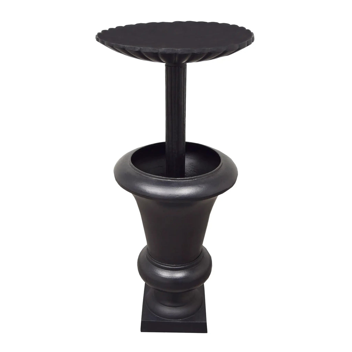 Ornate Round Cast Aluminum Metal 40-in Bird Bath Planter Vase Combo by Sharicks