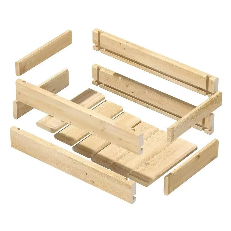 Natural Unfinished Cedar Wood Planter Box 21-inch x 11-inch - Made in USA by HomePacific