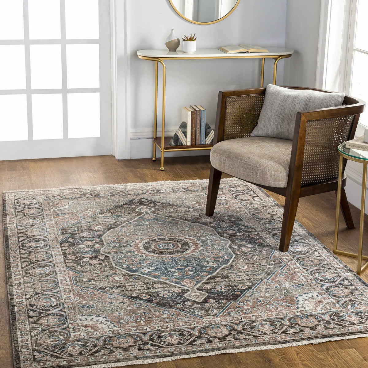 Baychester Brown Area Rug - Clearance, installed in a room 3