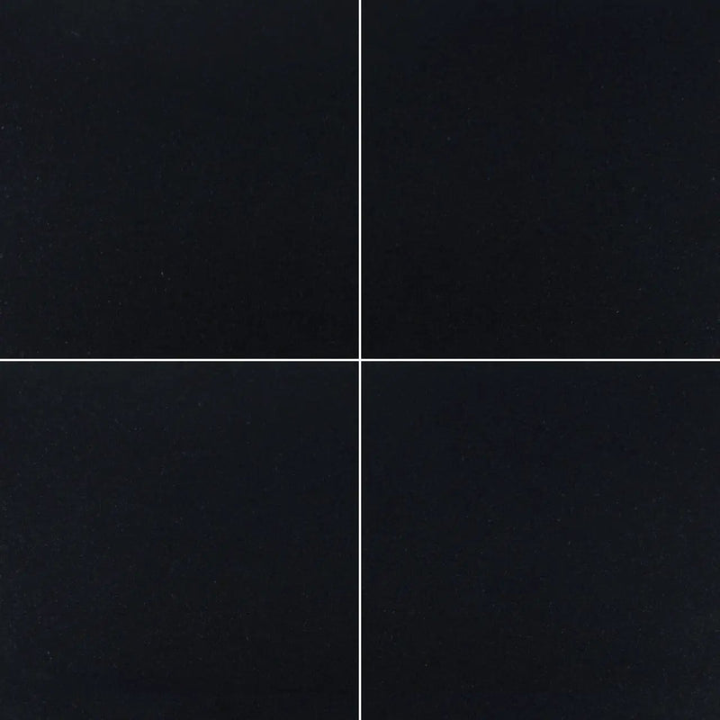 Premium Black Polished Granite Tiles 12x12 by MSI Surfaces