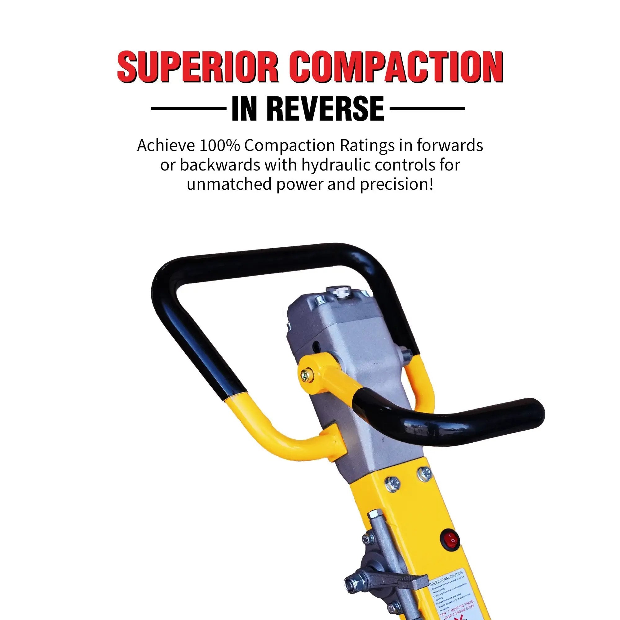 Tomahawk 6.5 HP Honda Reverse Hydraulic Plate Compactor for Soil, Aggregate, Cohesive Compaction by Tomahawk Power