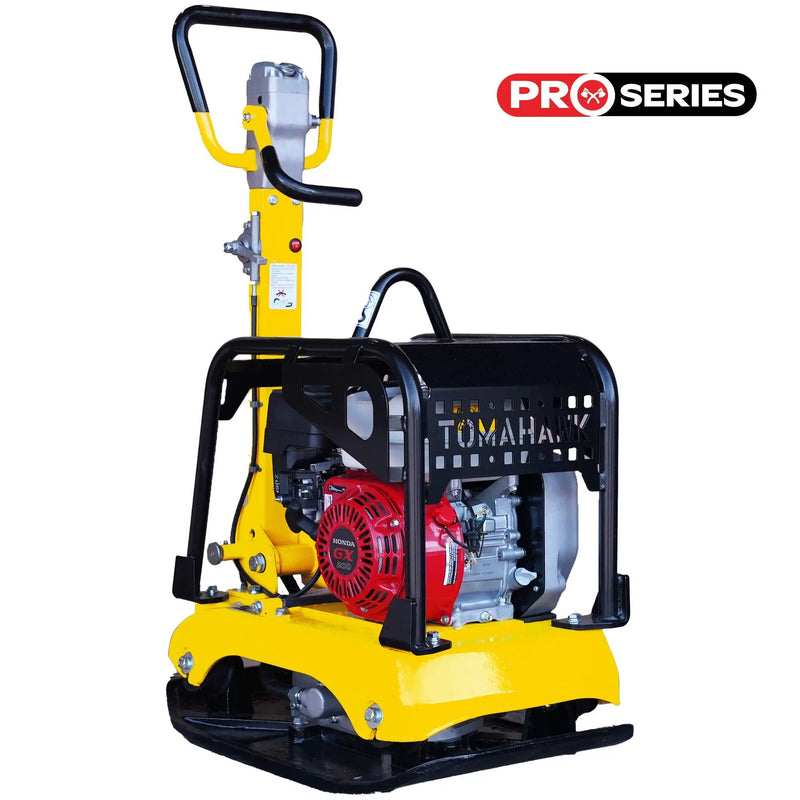 Tomahawk 6.5 HP Honda Reverse Hydraulic Plate Compactor for Soil, Aggregate, Cohesive Compaction by Tomahawk Power