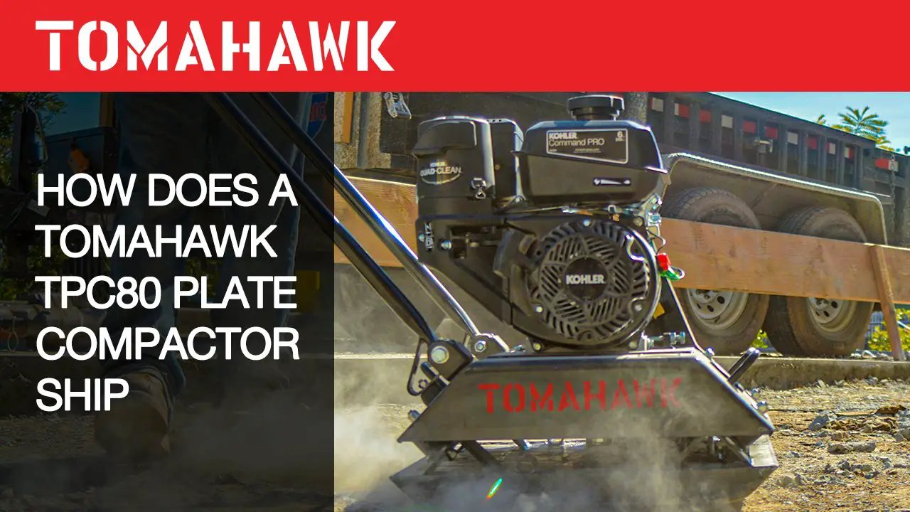 Vibratory Plate Compactor Tamper with Kohler Engine for Dirt Gravel Soil Compaction by Tomahawk Power