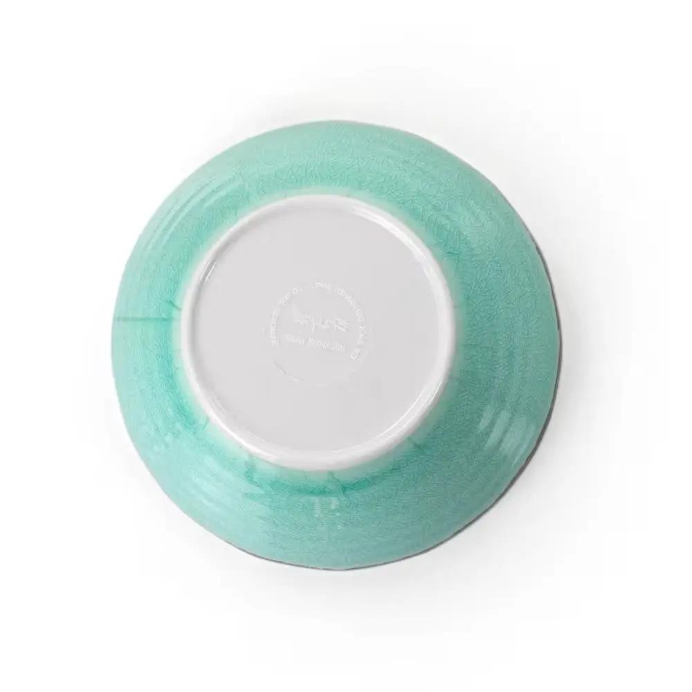 12-Piece Melamine Plates Bowls Dinnerware Set in Turquoise Blue - Service for 4 by HomePacific