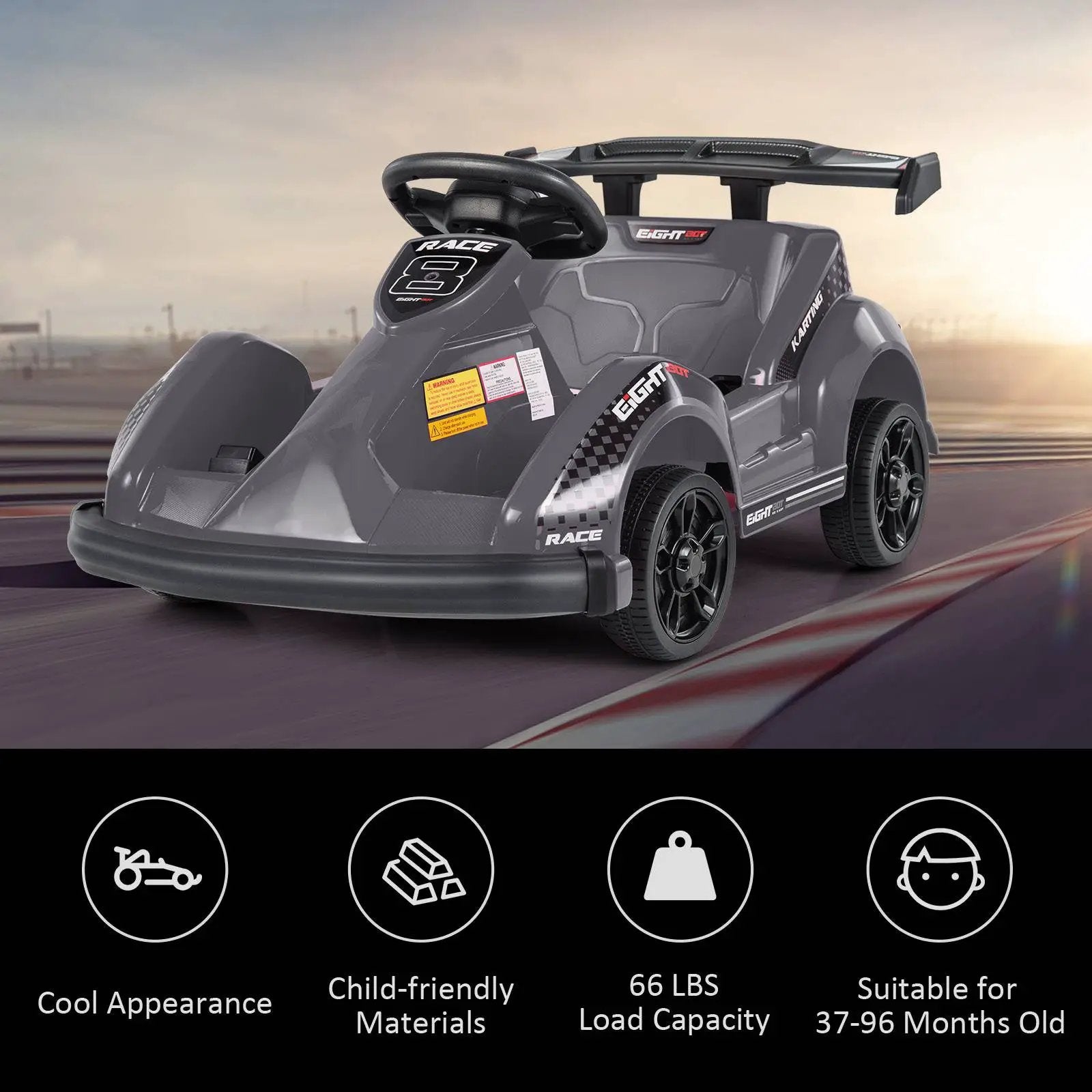 6V Kids Ride On Go Cart with Remote Control and Safety Belt by DirectDeals