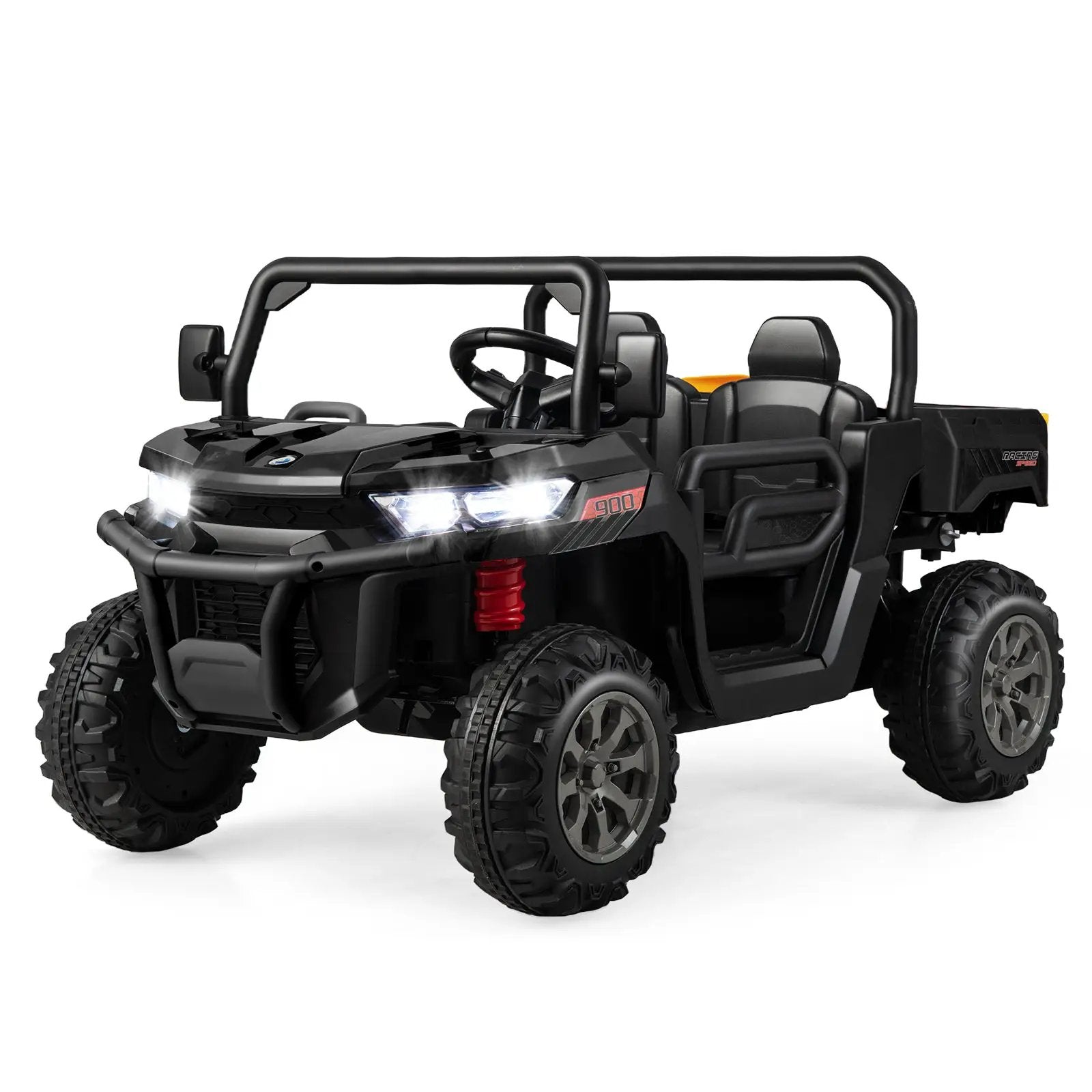 12V 2-Seater Kids Ride On Dump Truck with Dump Bed and Shovel by DirectDeals