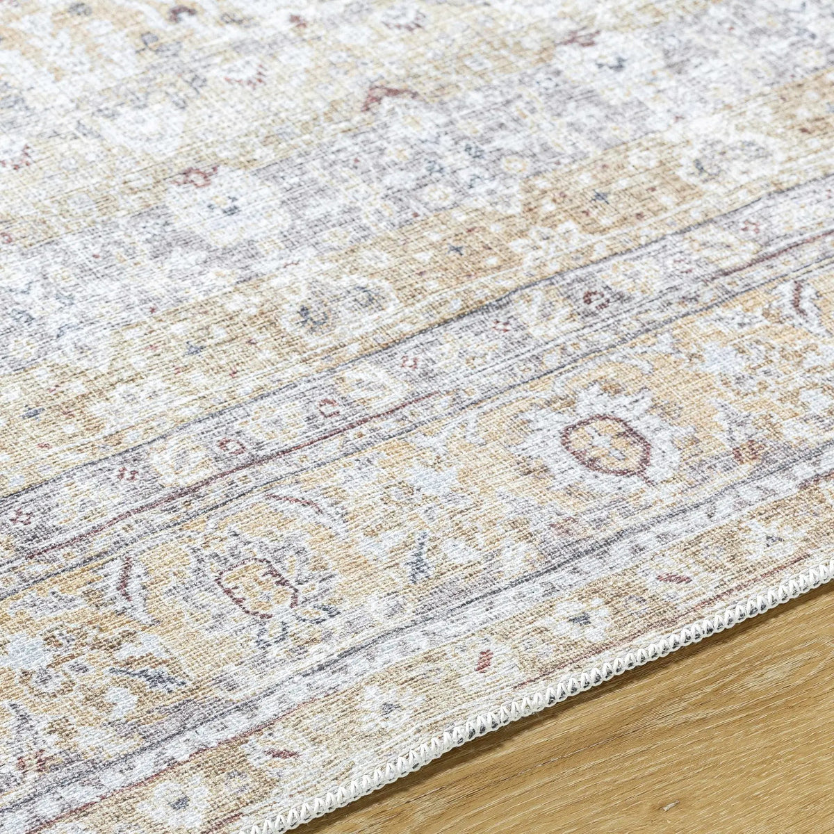 Tywin Vintage Flat Pile Washable Rug, photo 8 of 10