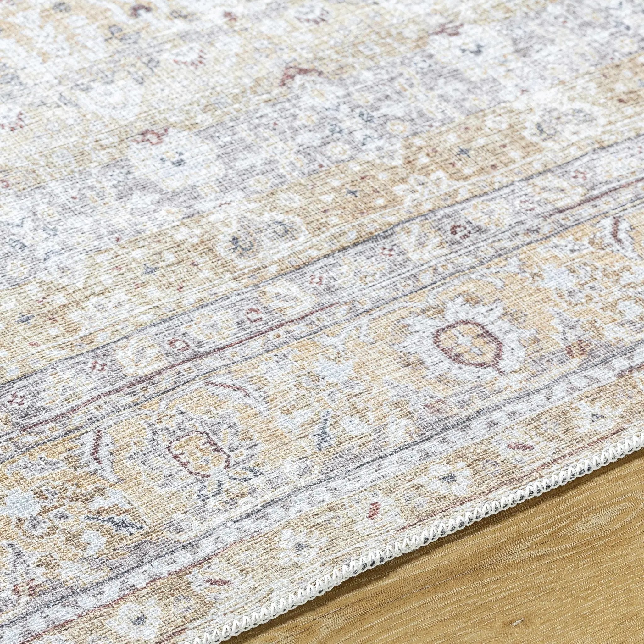 Tywin Vintage Flat Pile Washable Rug by Boutique Rugs
