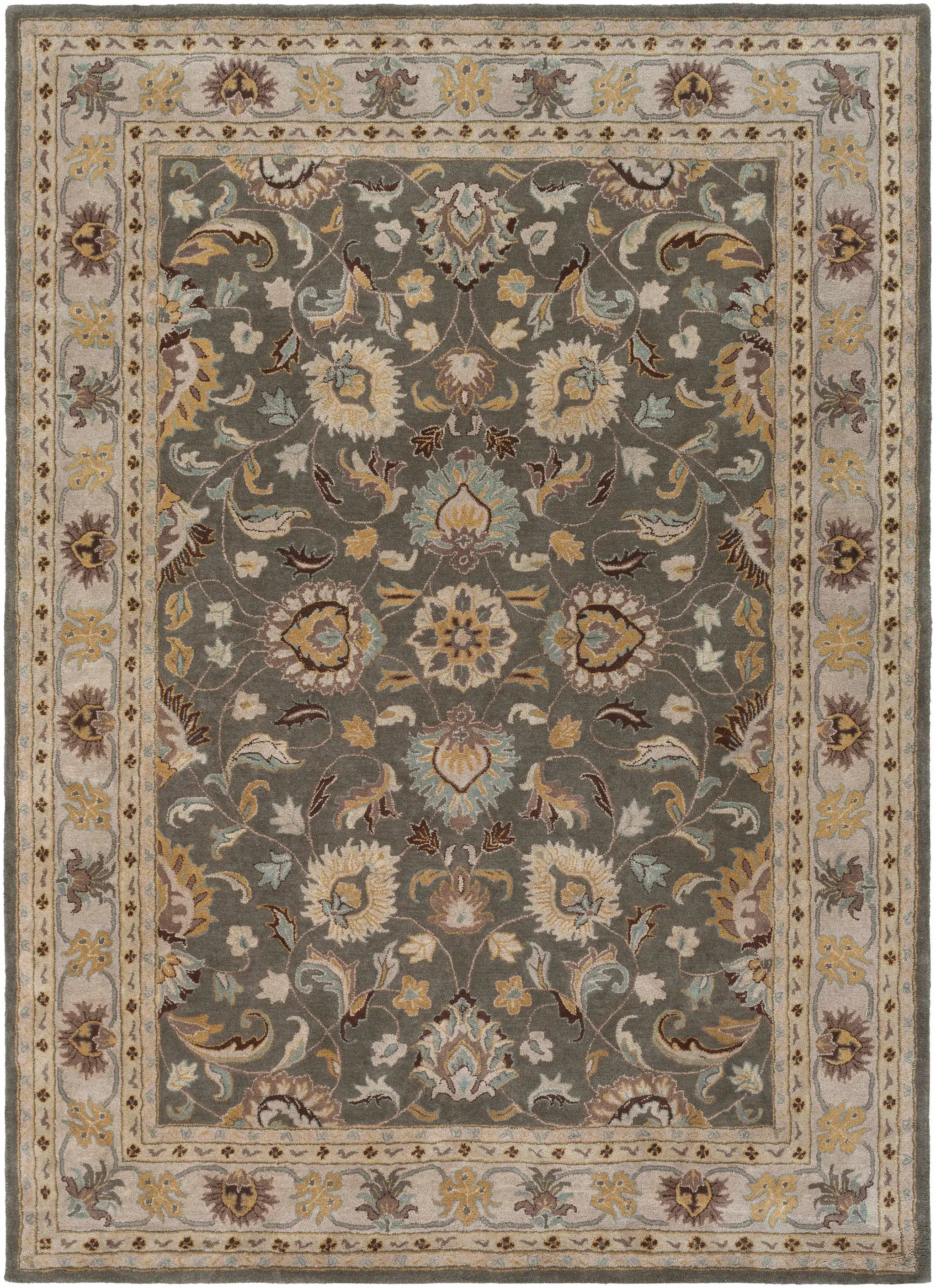 Cherryfield Hand Tufted Taupe Wool Rug by Boutique Rugs