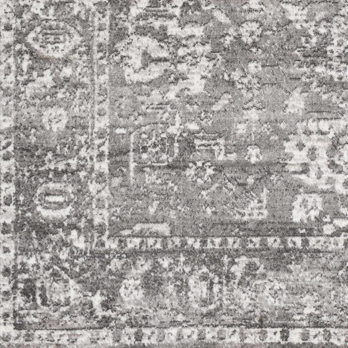 Tripp Distressed Gray Rug, sample swatch