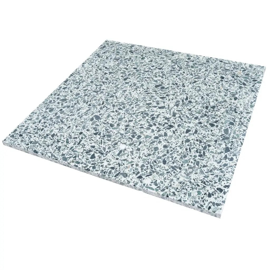 Forest Green White 24x24 Honed Square Terrazzo Large Format Tile (2 pack, 7.75 sq ft/case)
