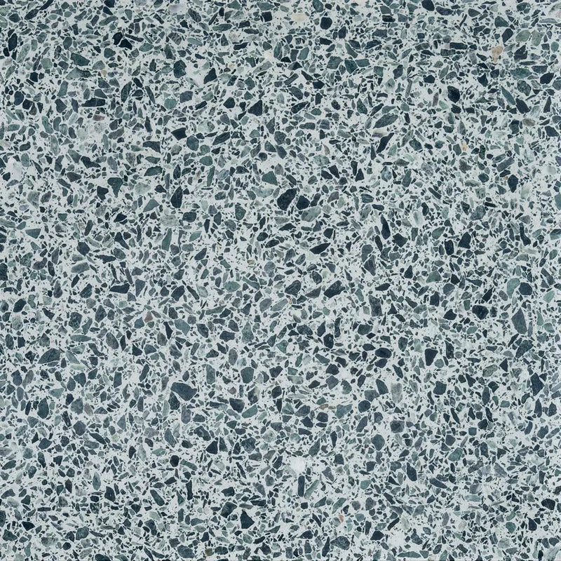 Forest Green White 24x24 Honed Square Terrazzo Large Format Tile (2 pack, 7.75 sq ft/case)