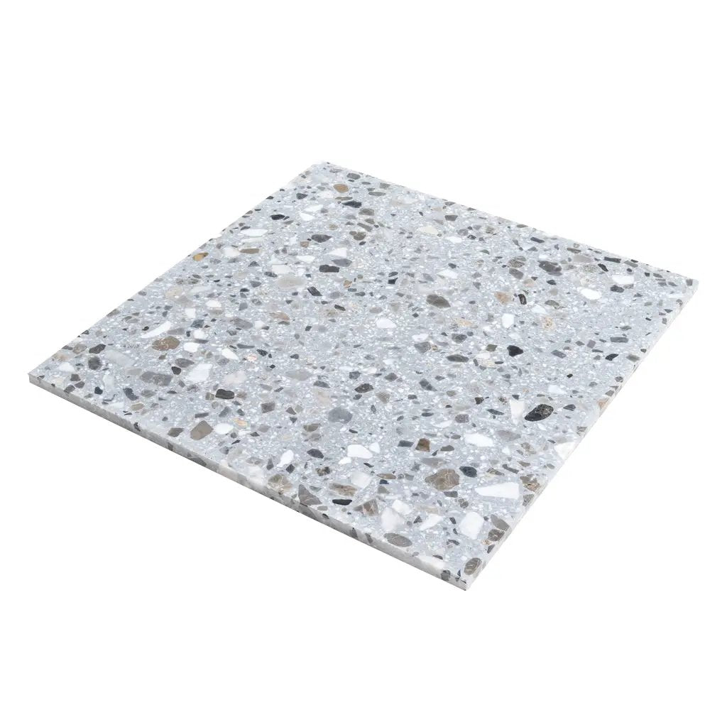 Gray Beige 24x24 Honed Square Terrazzo Large Format Tile (2 pack, 7.75 sq ft/case) by Apollo Tile