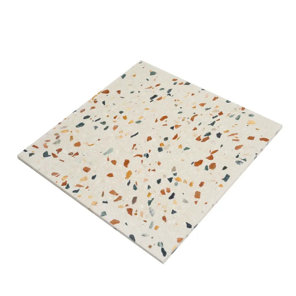 Beige Gold 24x24 Honed Square Terrazzo Large Format Tile (2 pack, 7.75 sq ft/case) by Apollo Tile