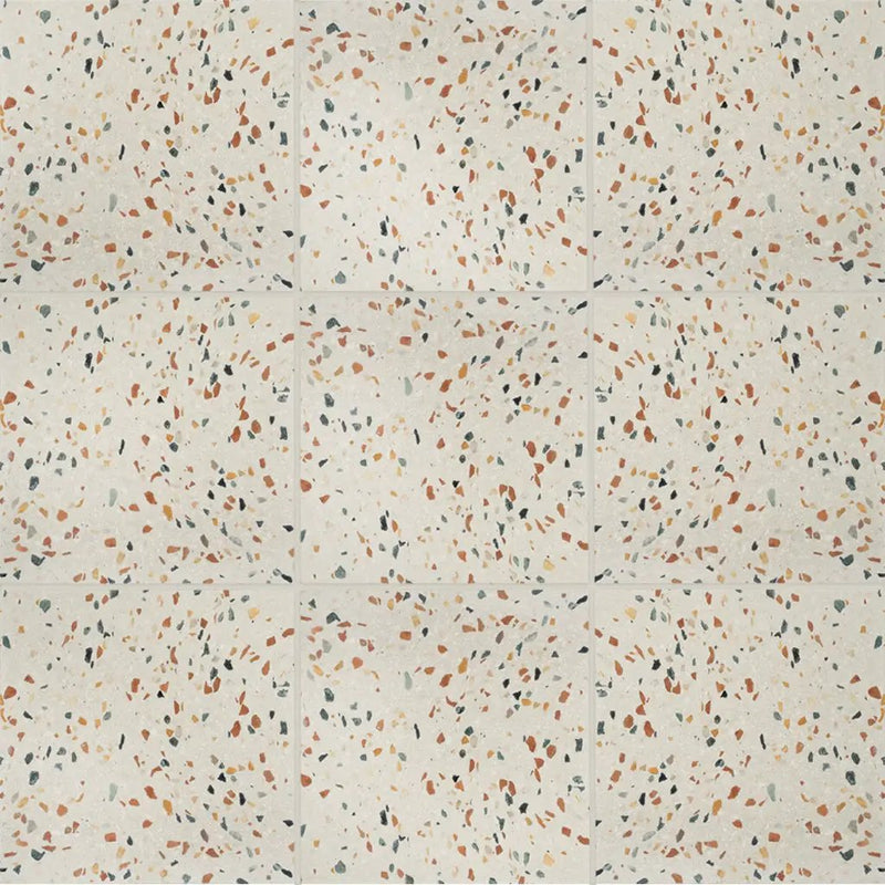 Beige Gold 24x24 Honed Square Terrazzo Large Format Tile (2 pack, 7.75 sq ft/case) by Apollo Tile