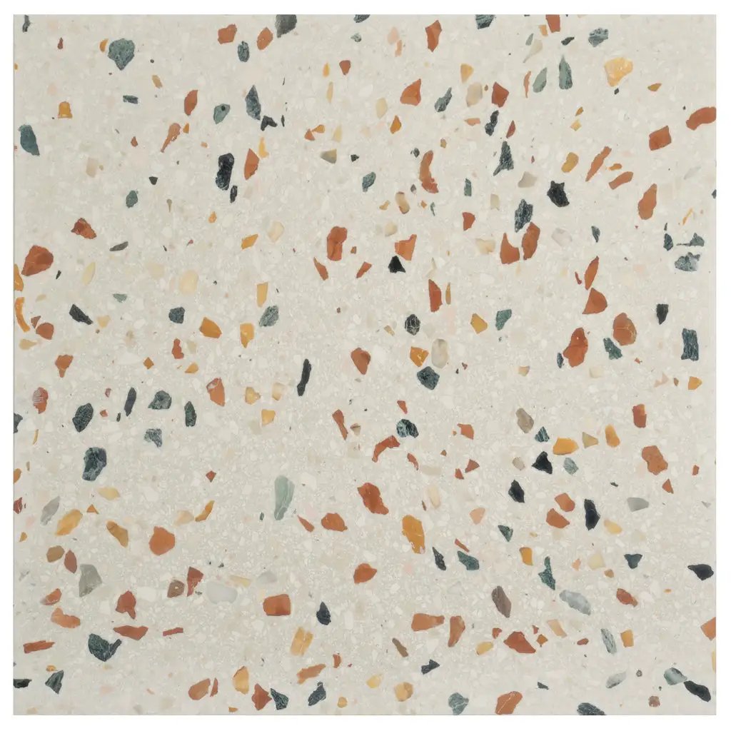 Beige Gold 24x24 Honed Square Terrazzo Large Format Tile (2 pack, 7.75 sq ft/case) by Apollo Tile