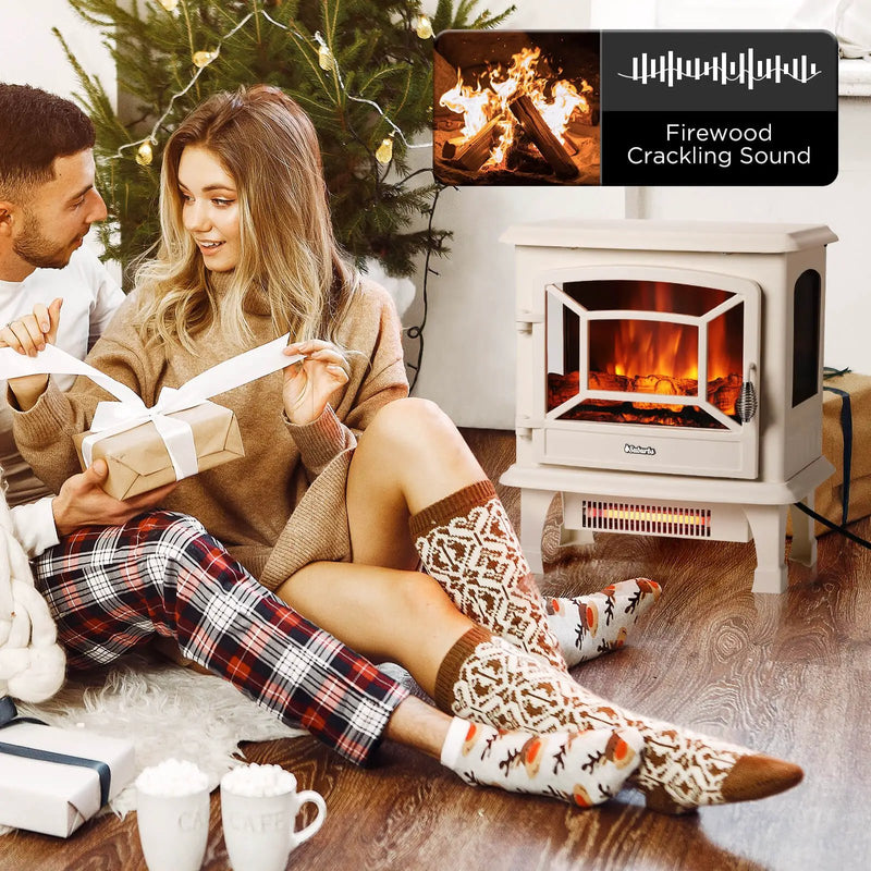 Suburbs TS20-SD Electric Fireplace Stove Heater with Sound by TURBRO
