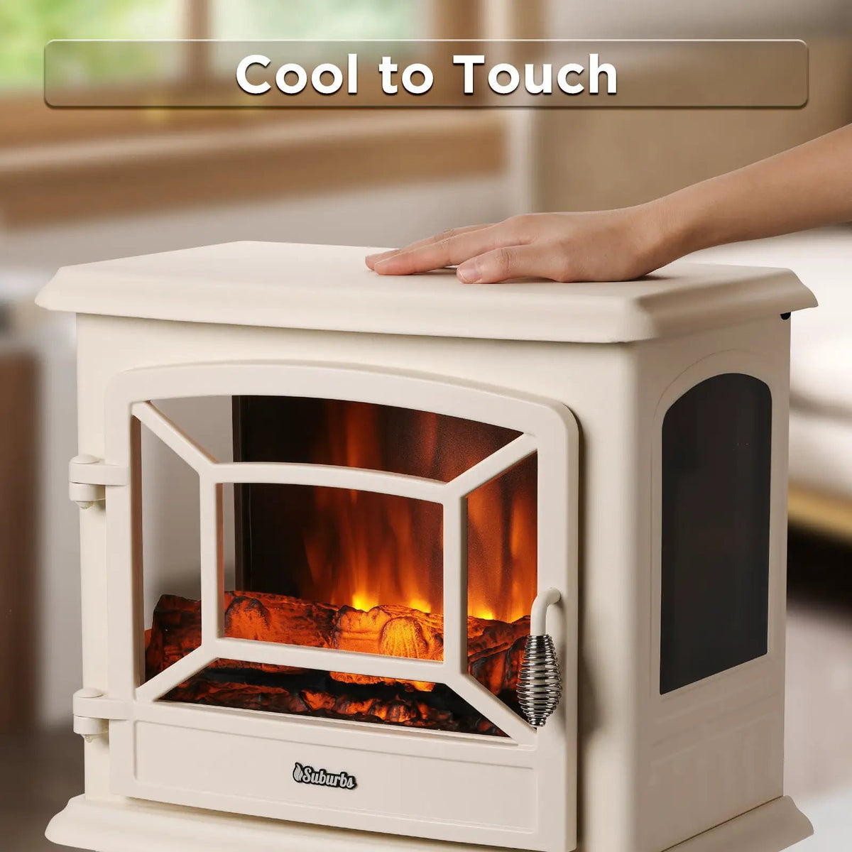 Suburbs TS20-SD Electric Fireplace Stove Heater with Sound by TURBRO