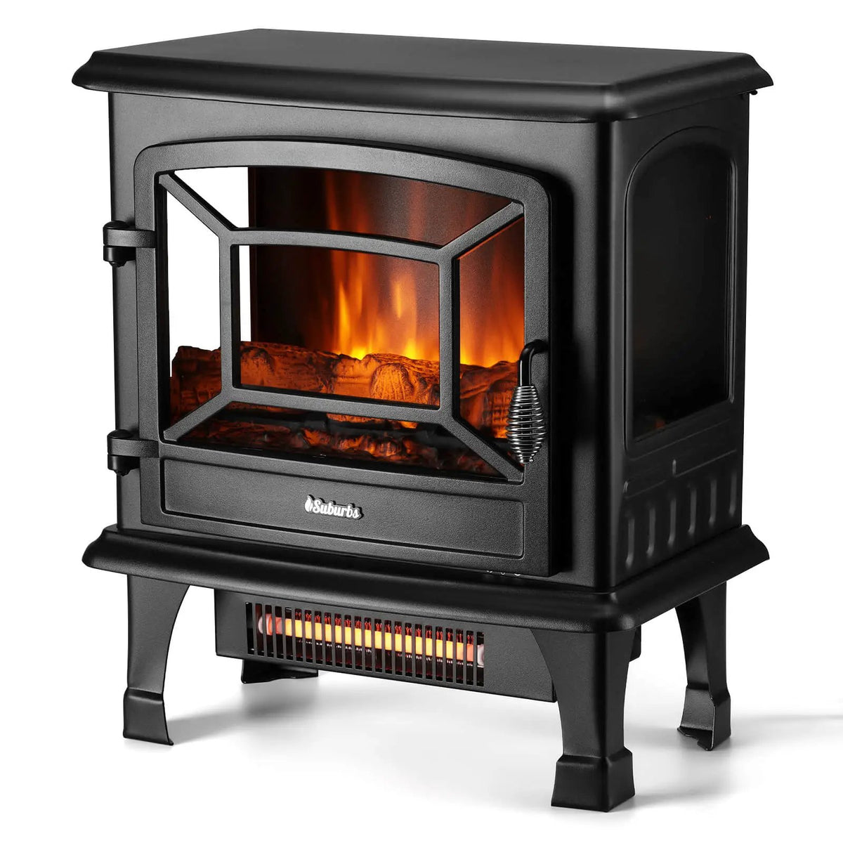 Suburbs TS20-SD Electric Fireplace Stove Heater with Sound by TURBRO
