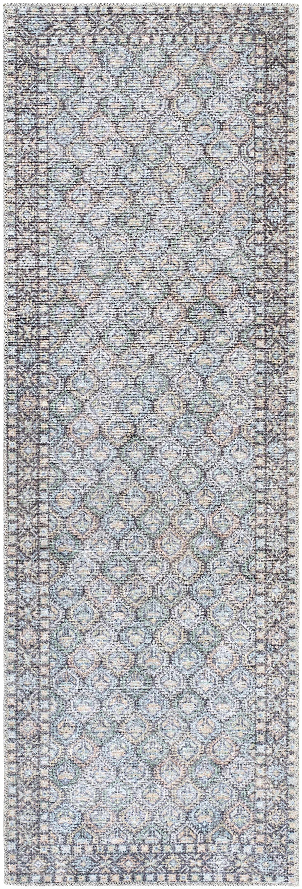 Telma Medium Green Washable Area Rug, photo 9 of 10